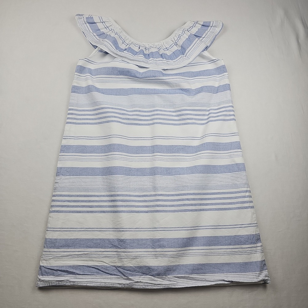 Children's Place Girl's  Ruffle Mini Dress Stripes‎ Off the Shoulder Size 7/8
